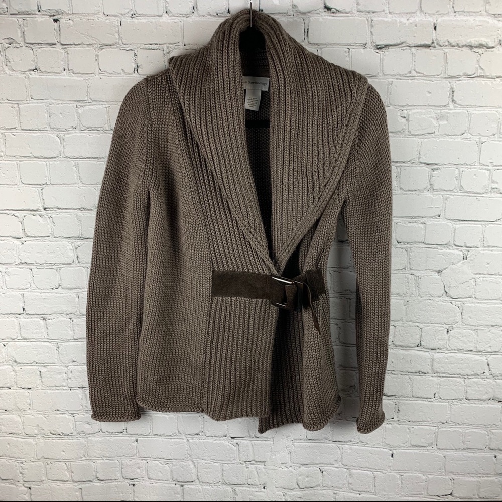 Soft Surroundings Sweater Belted Cardigan